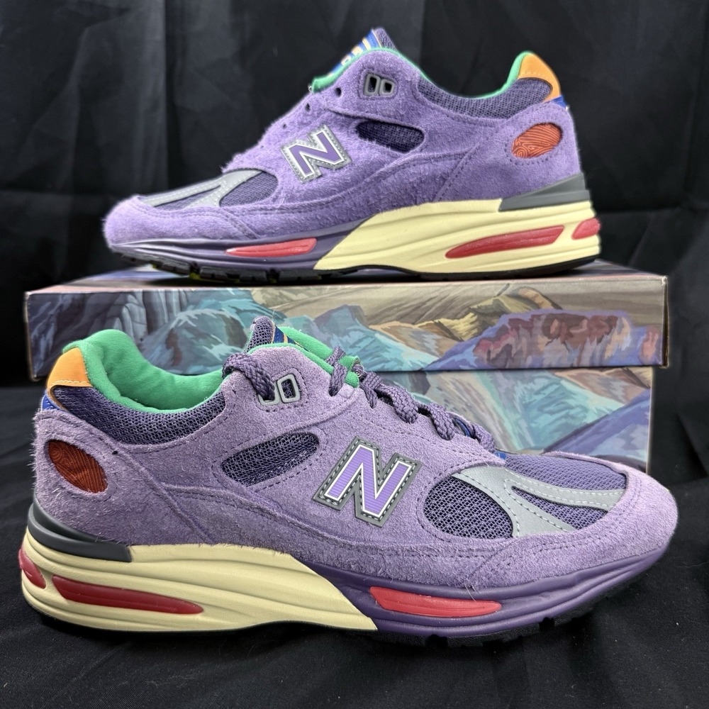 New Balance Salehe Bembury x 991v2 Made in England Men's Size 6.5 Purple Suede